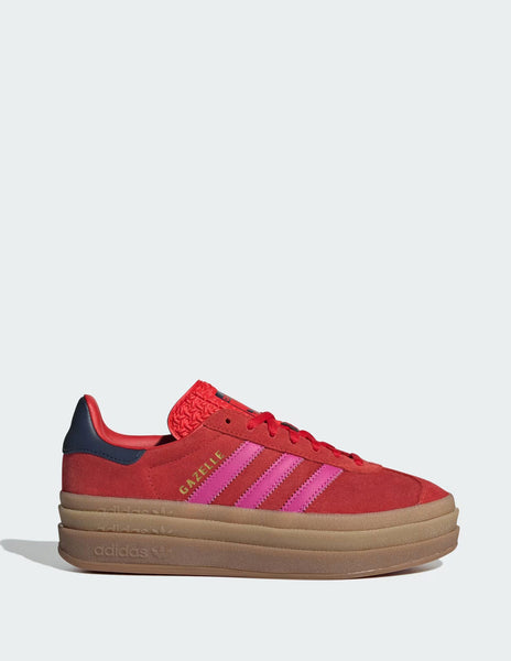 adidas Gazelle Bold Rojas y Rosas Mujer JH9665