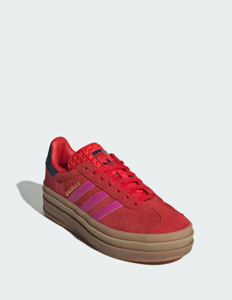 adidas Gazelle Bold Rojas y Rosas Mujer