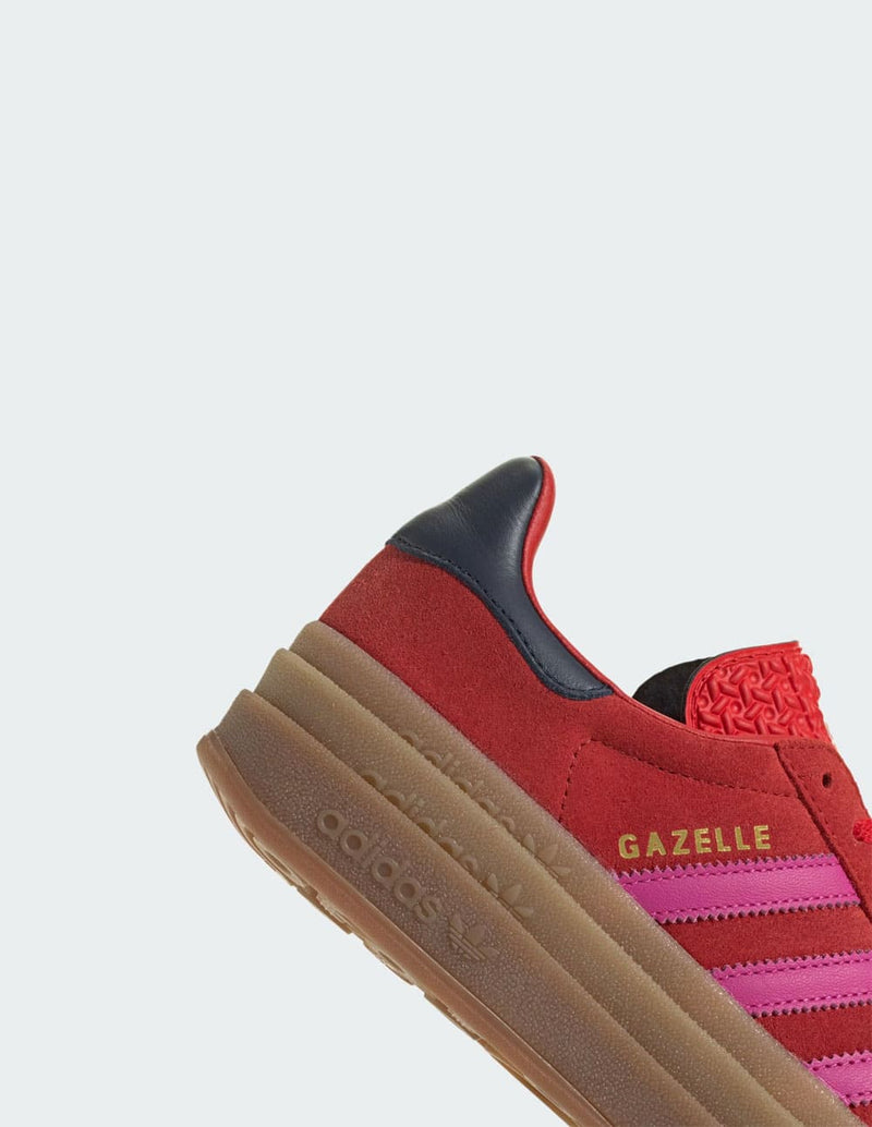 adidas Gazelle Bold Rojas y Rosas Mujer