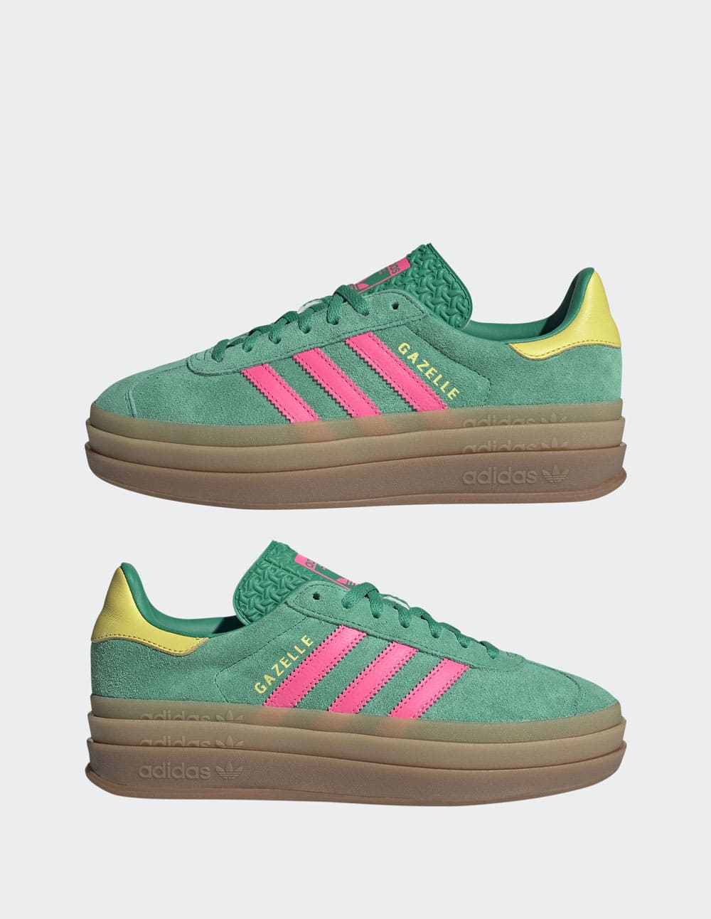 adidas gazelle silver green womens adidas Gazelle Bold Verdes y Rosas Mujer JH9668