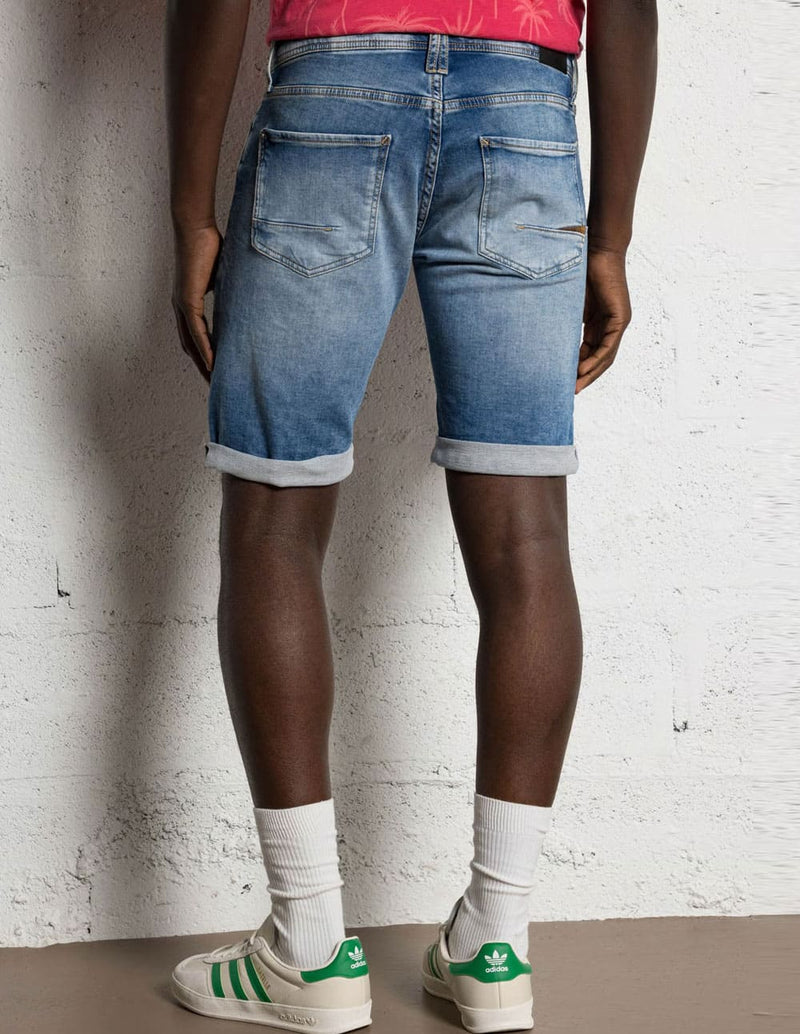 Pantalón Corto Le Temps des Cerises Vaquero Azul Hombre