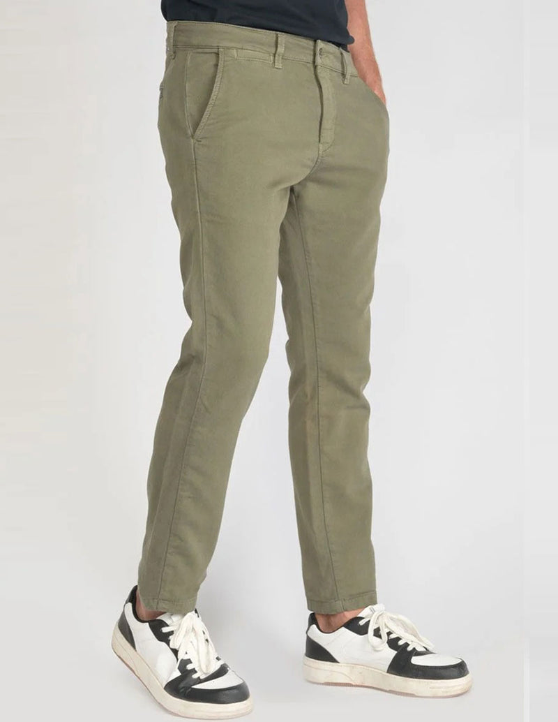 Pantalón Chino Le Temps des Cerises Kurt Verde Hombre