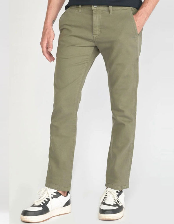 Pantalón Chino Le Temps des Cerises Kurt Verde Hombre