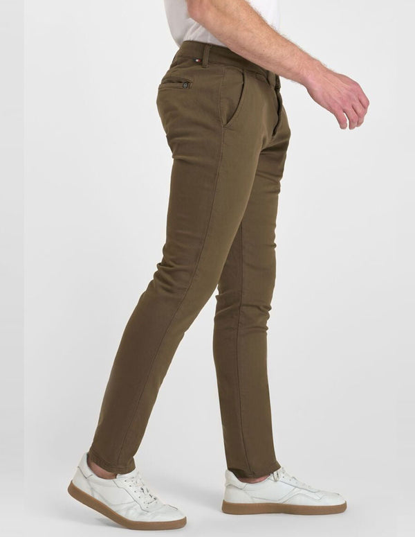 Pantalón Chino Le Temps des Cerises Kurt Marrón Hombre