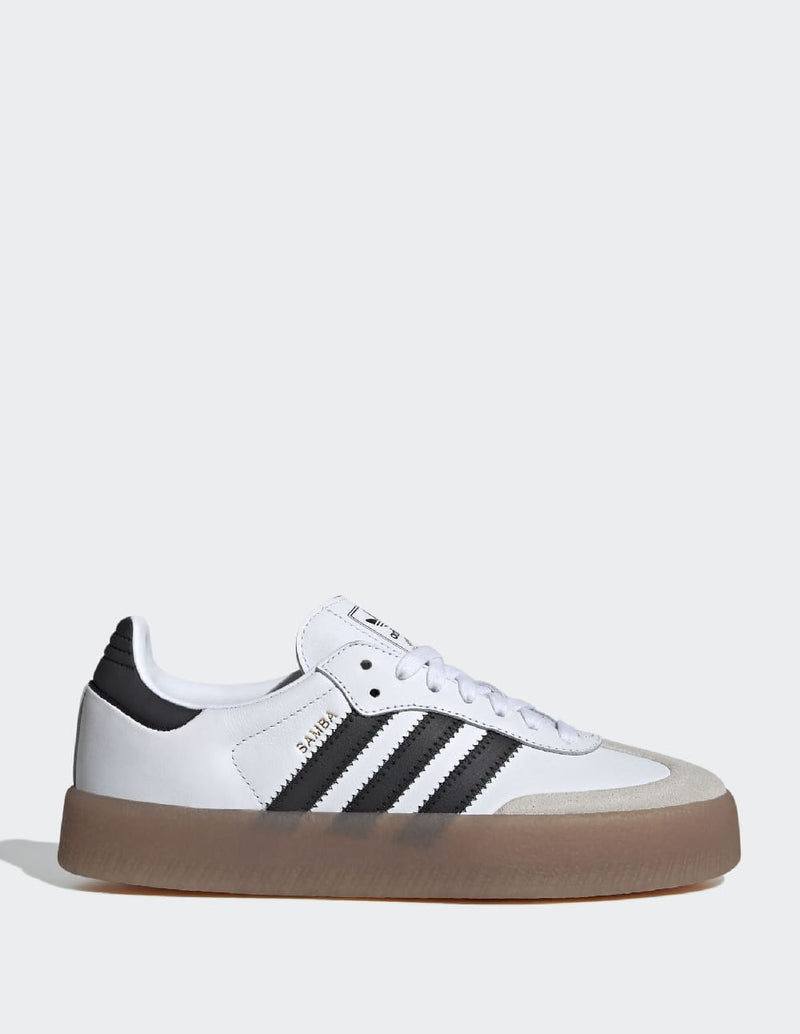 adidas Sambae Blancas y Negras Mujer