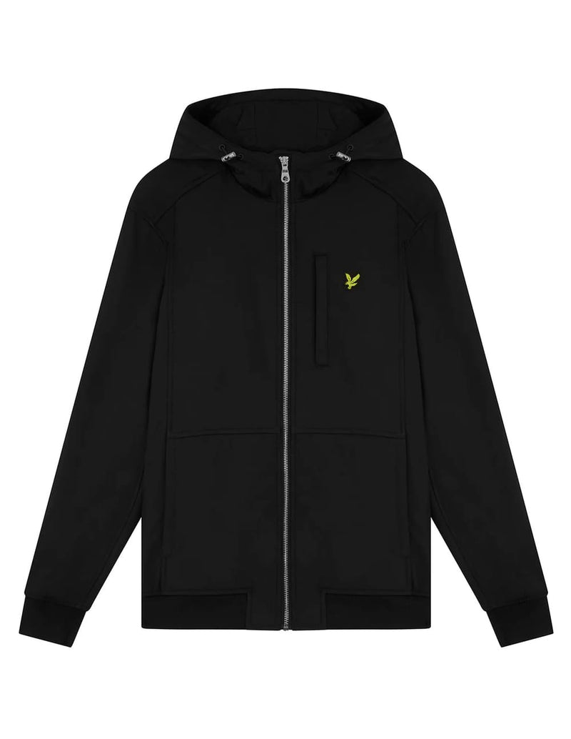 Chaqueta Lyle & Scott Fleece Lined Softshell Negra Hombre