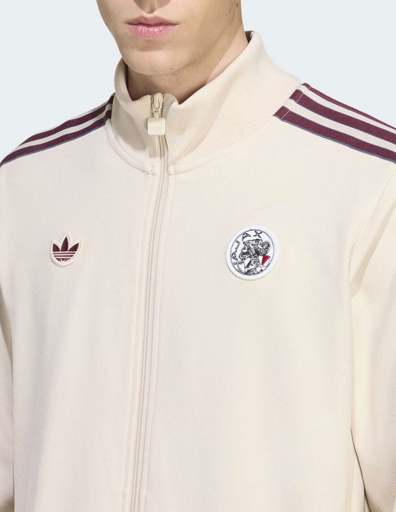 Sudadera adidas Ajax Amsterdam Terrace Icons Beige Hombre