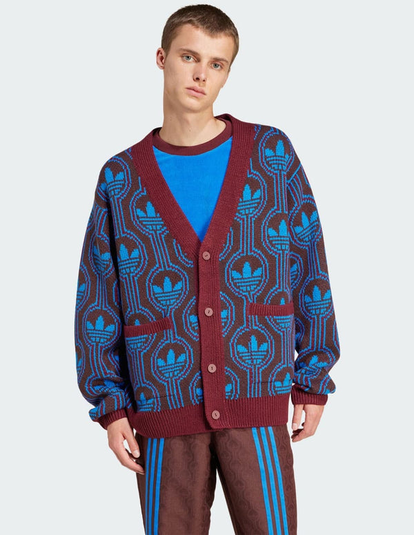 Chaqueta adidas con Logos Azul y Marrón Hombre