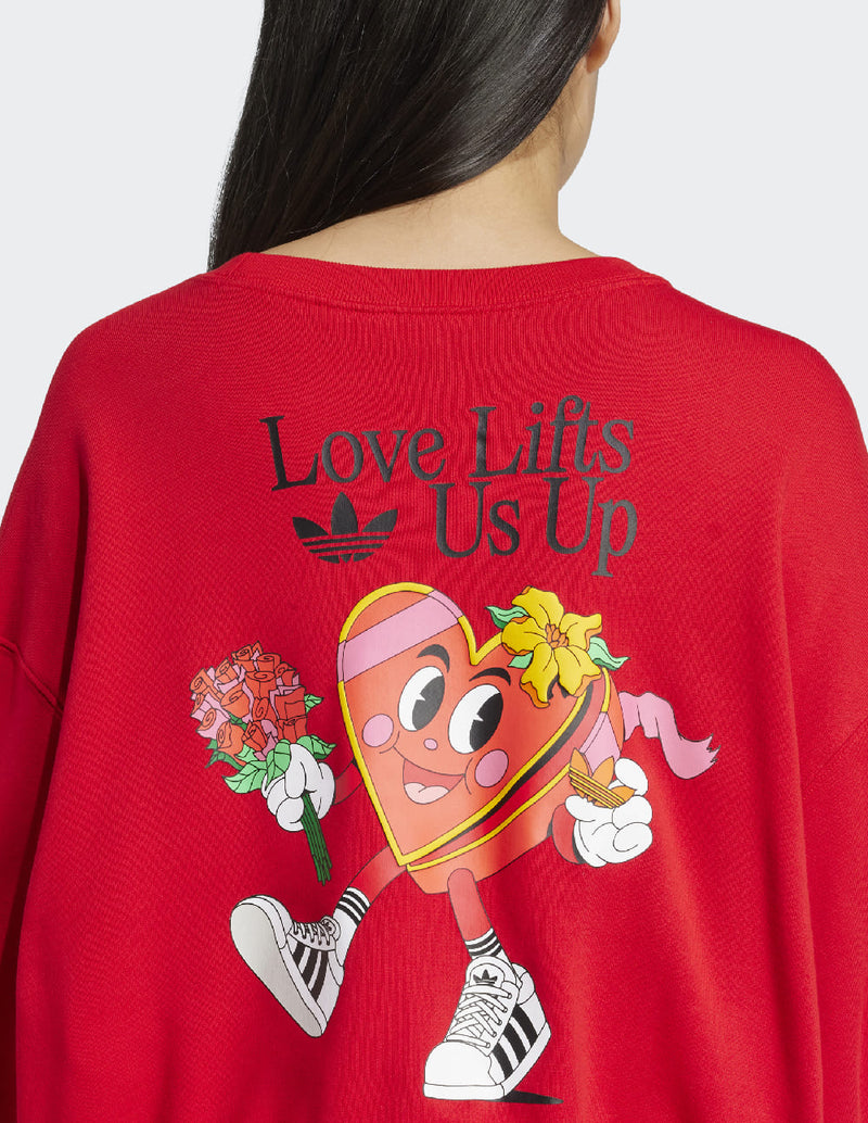 Sudadera adidas Nelson Roja Mujer