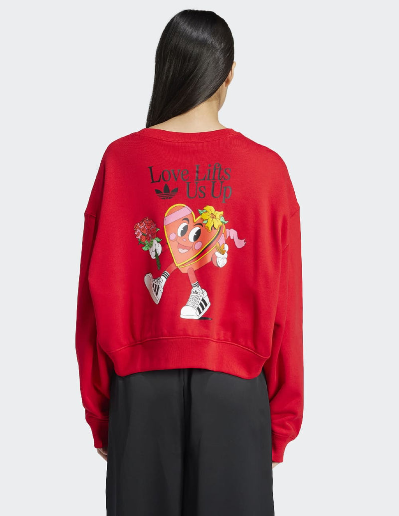 Sudadera adidas Nelson Roja Mujer