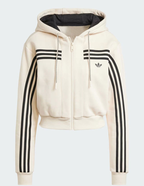 Sudadera adidas 70s Full Zip Beige Mujer