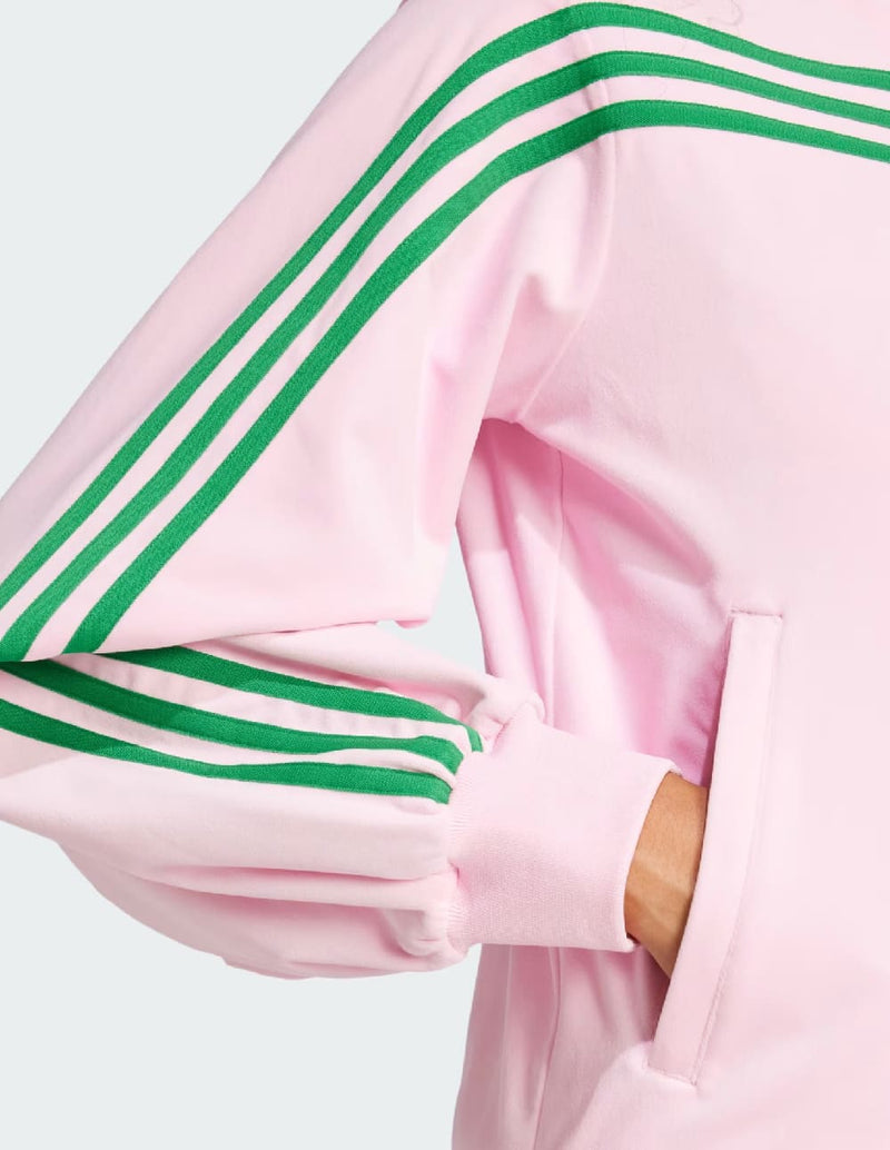 Chaqueta adidas Velour Rosa y Verde Mujer