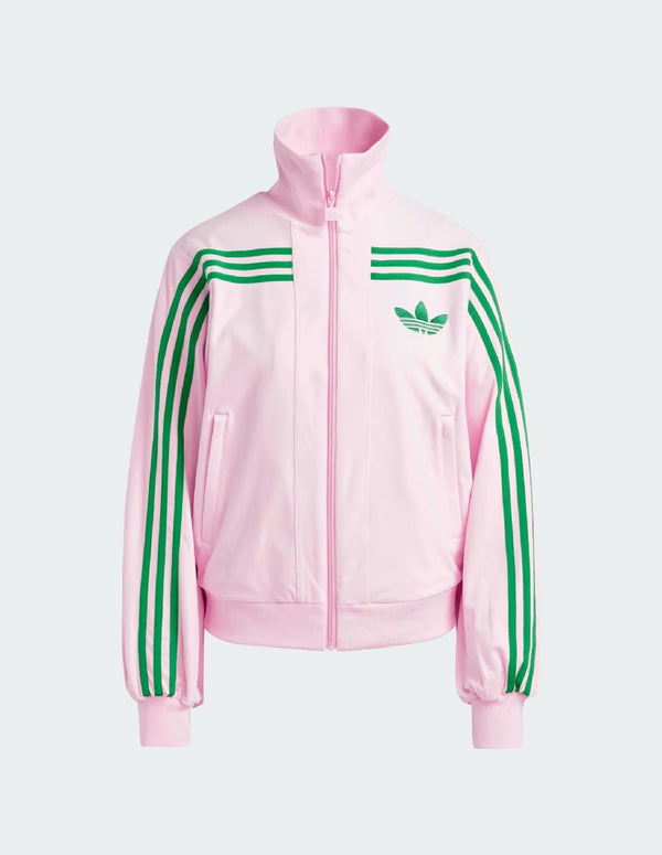 Chaqueta adidas Velour Rosa y Verde Mujer