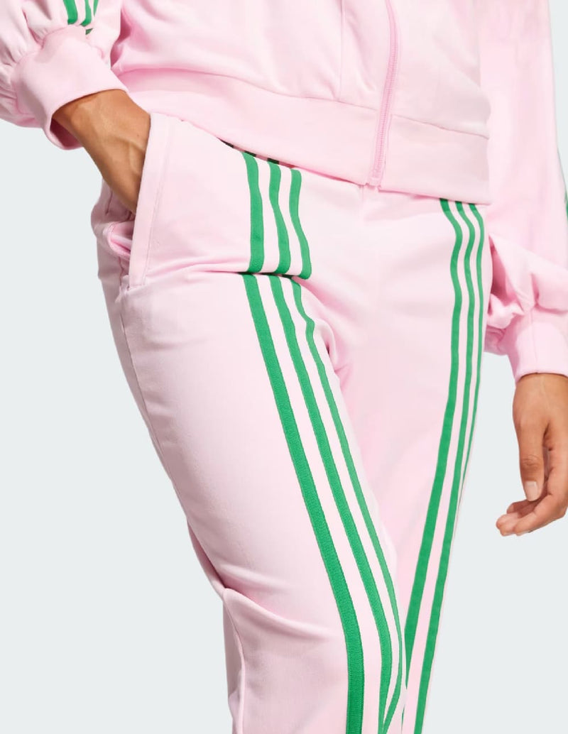 Pantalón adidas Velour Rosa y Verde Mujer