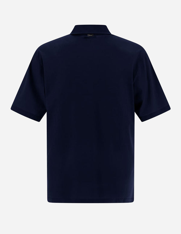 Camisa Herno con Logo Azul Marino Hombre