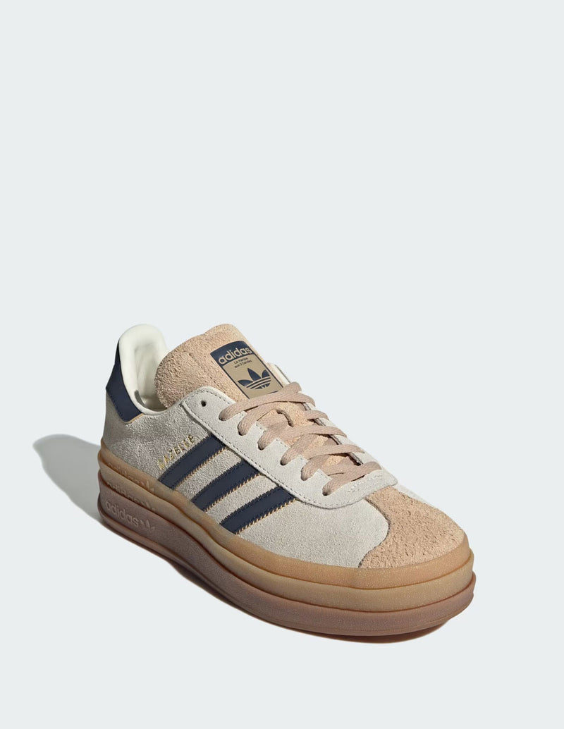 adidas Gazelle Bold Beiges y Azules Mujer