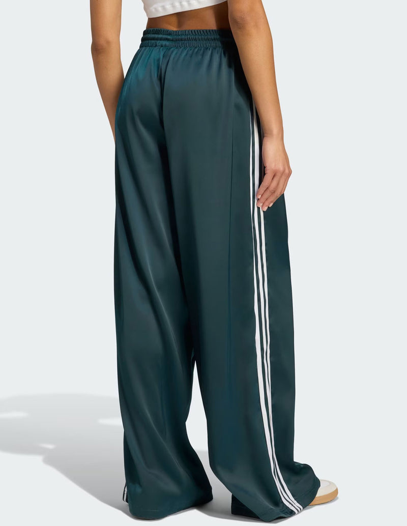 Pantalón adidas Satin Wide Leg Verde Mujer