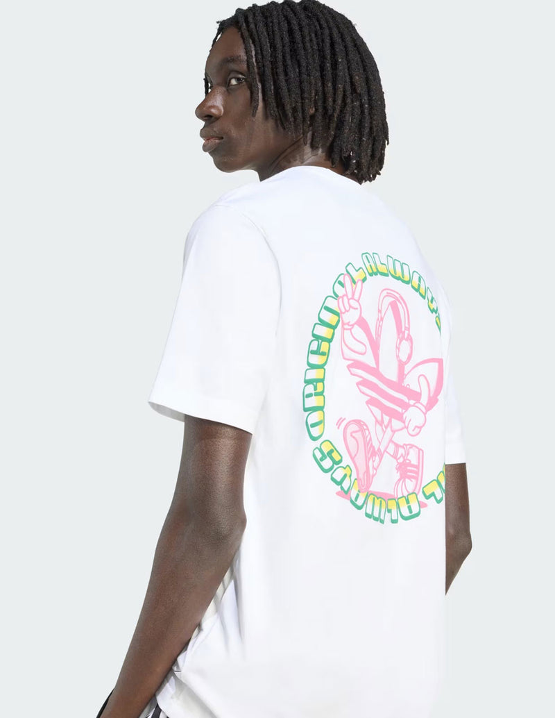 Camiseta adidas Trefoil Series Loose Blanca Hombre