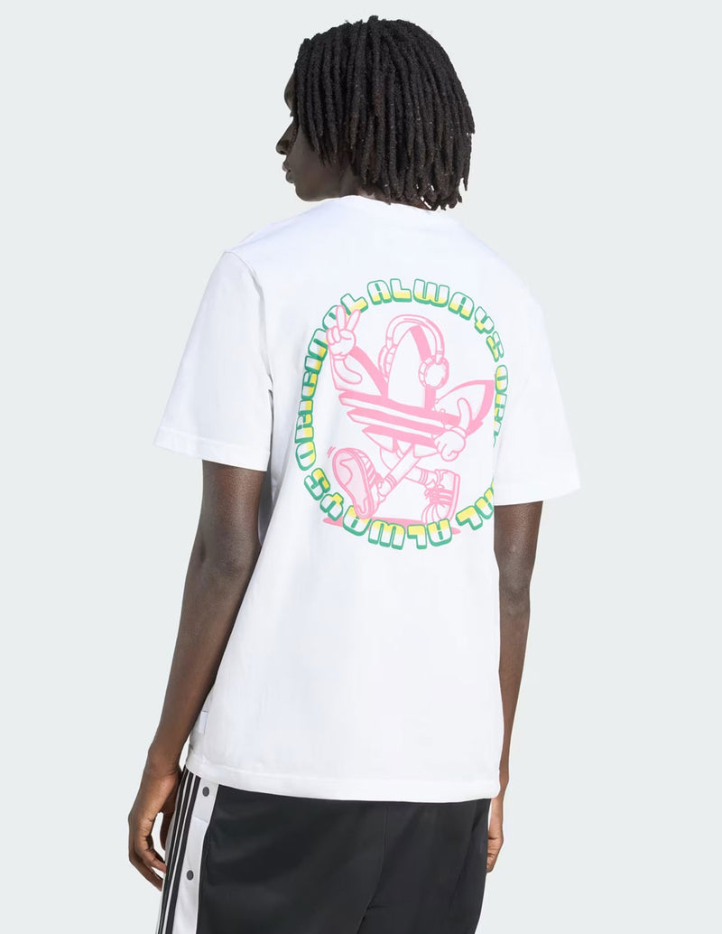 Camiseta adidas Trefoil Series Loose Blanca Hombre