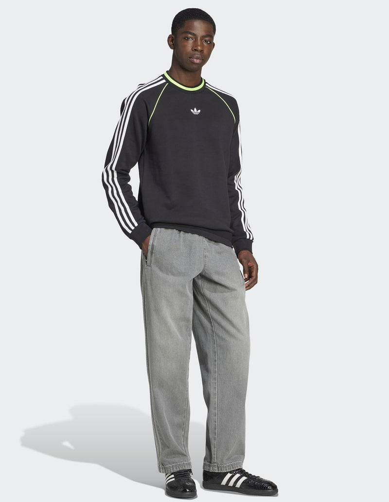 Pantalón adidas Loose Denim Stone Gris Hombre