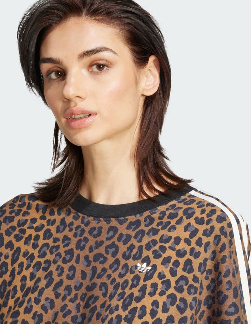 Sudadera adidas Leopard Multicolor Mujer