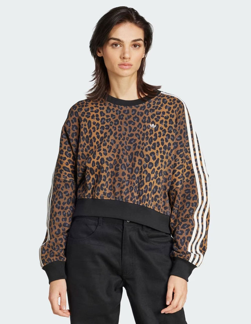 Sudadera adidas Leopard Multicolor Mujer