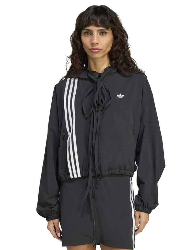 Chaqueta adidas Ribbon Off Placed 3-Stripes Negra Mujer