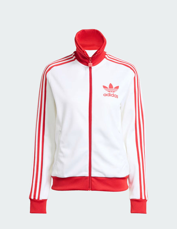 Chaqueta adias Heritage Blanca y Roja Mujer