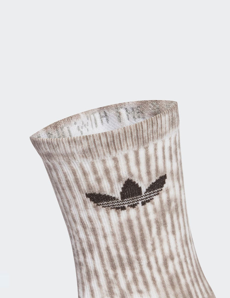 Calcetines adidas Tie Dye 3 Pack Marrónes Unisex