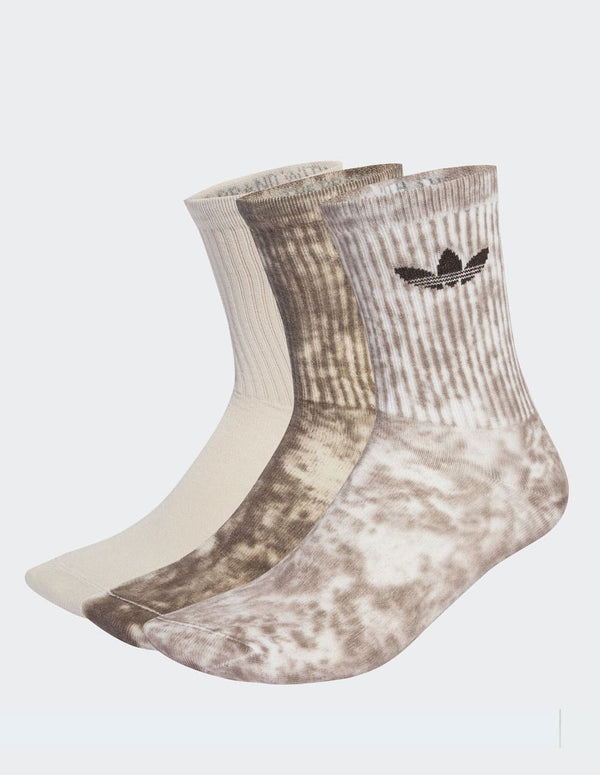Calcetines adidas Tie Dye 3 Pack Marrónes Unisex