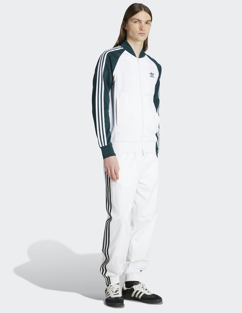 Chaqueta adidas SST Adicolor Classics Blanca y Verde Hombre