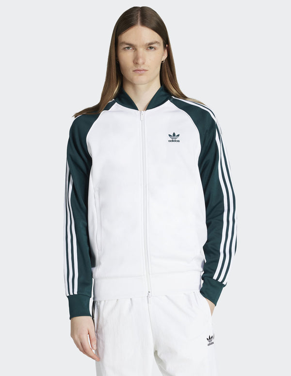 Chaqueta adidas SST Adicolor Classics Blanca y Verde Hombre