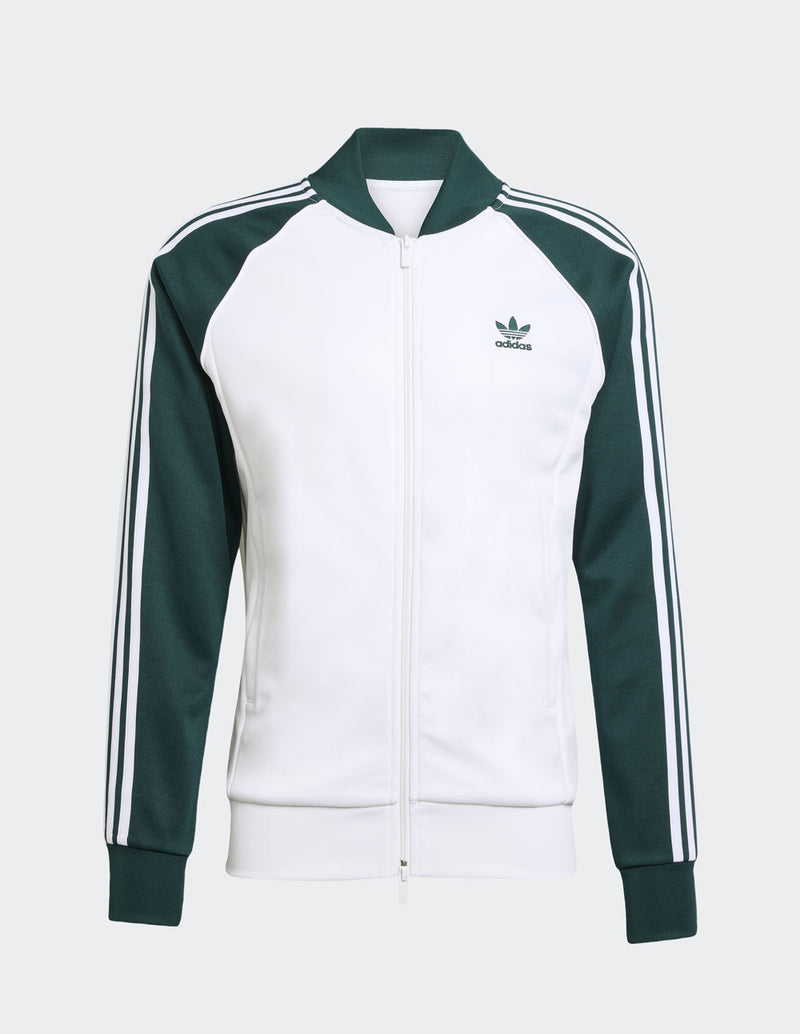 Chaqueta adidas SST Adicolor Classics Blanca y Verde Hombre