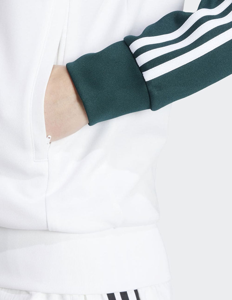 Chaqueta adidas SST Adicolor Classics Blanca y Verde Hombre
