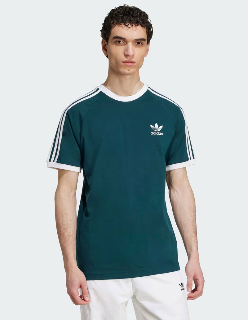 Camiseta adidas Tres Bandas Verde Hombre