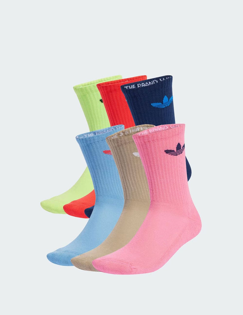 Calcetines adidas Trefoil Cushion 6 Pack Multicolor Unisex