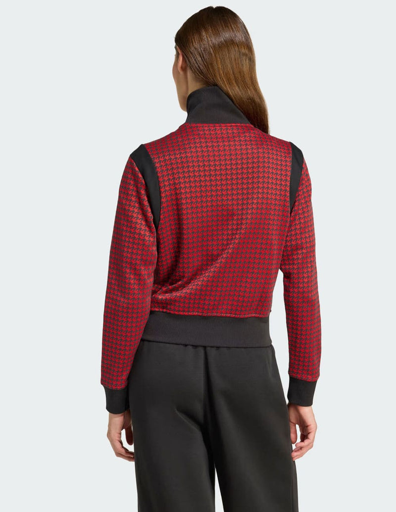Chaqueta adidas Houndstooth Roja Mujer