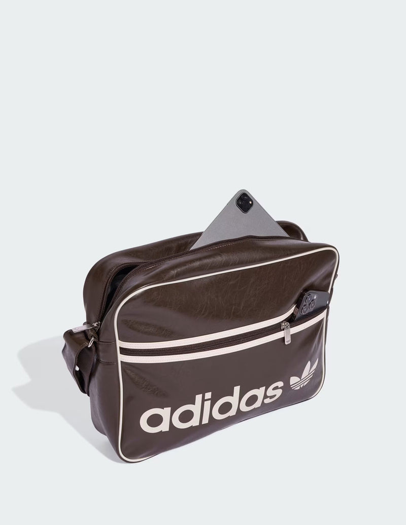 Bolso Bandolera adidas Airliner OG Marrón Unisex 10 x 39 x30