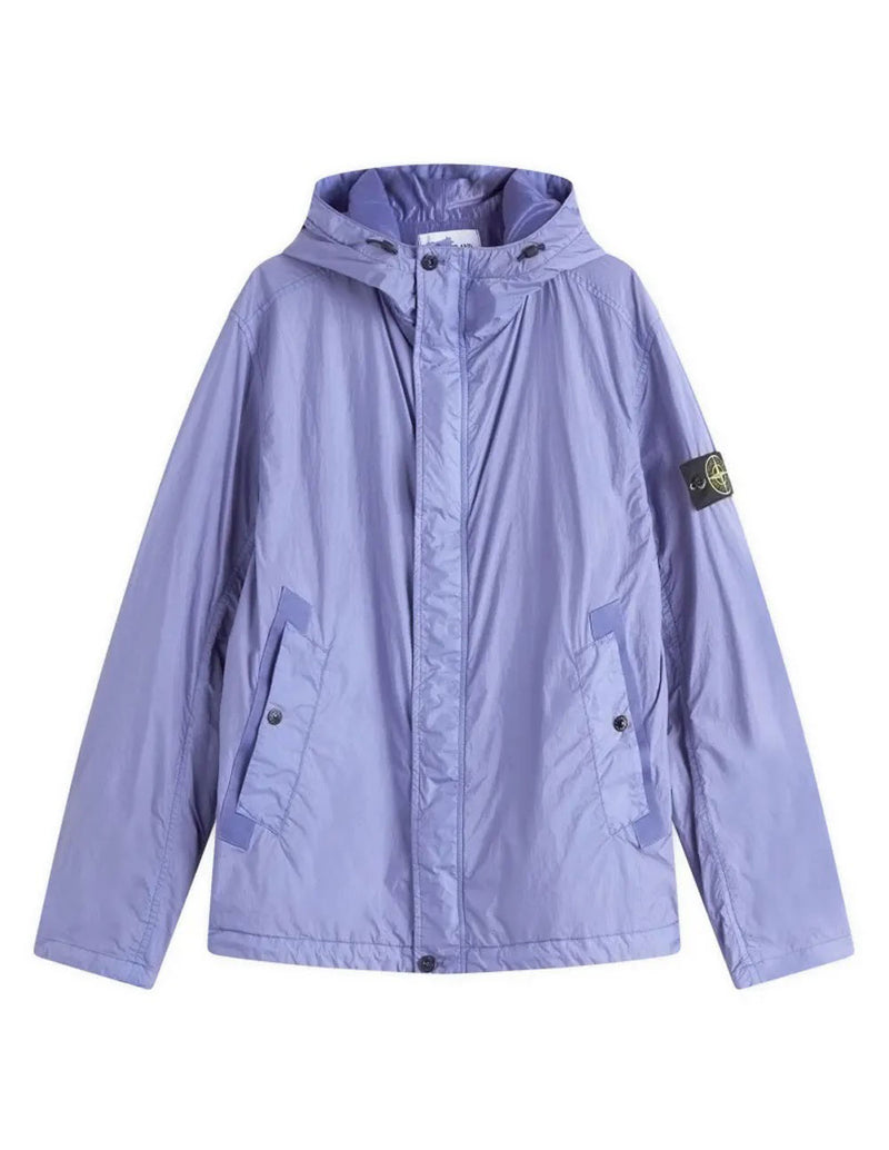 Chaqueta Stone Island Crinkle Reps con Capucha Morada Hombre