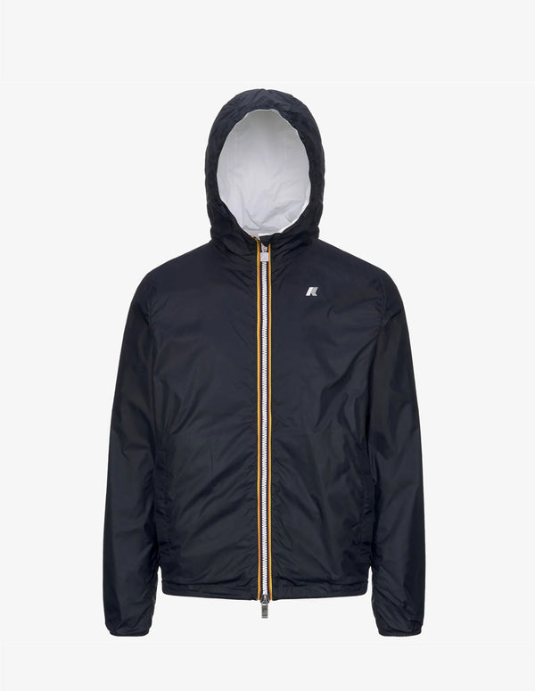 Chaqueta K-Way Plus.2 Reversibe Blanca y Azul Hombre