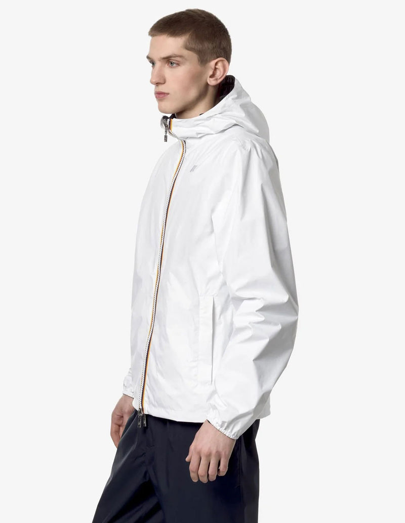 Chaqueta K-Way Plus.2 Reversibe Blanca y Azul Hombre