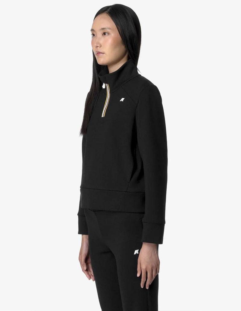 Sudadera K-Way Louen Light Spacer Negra Mujer