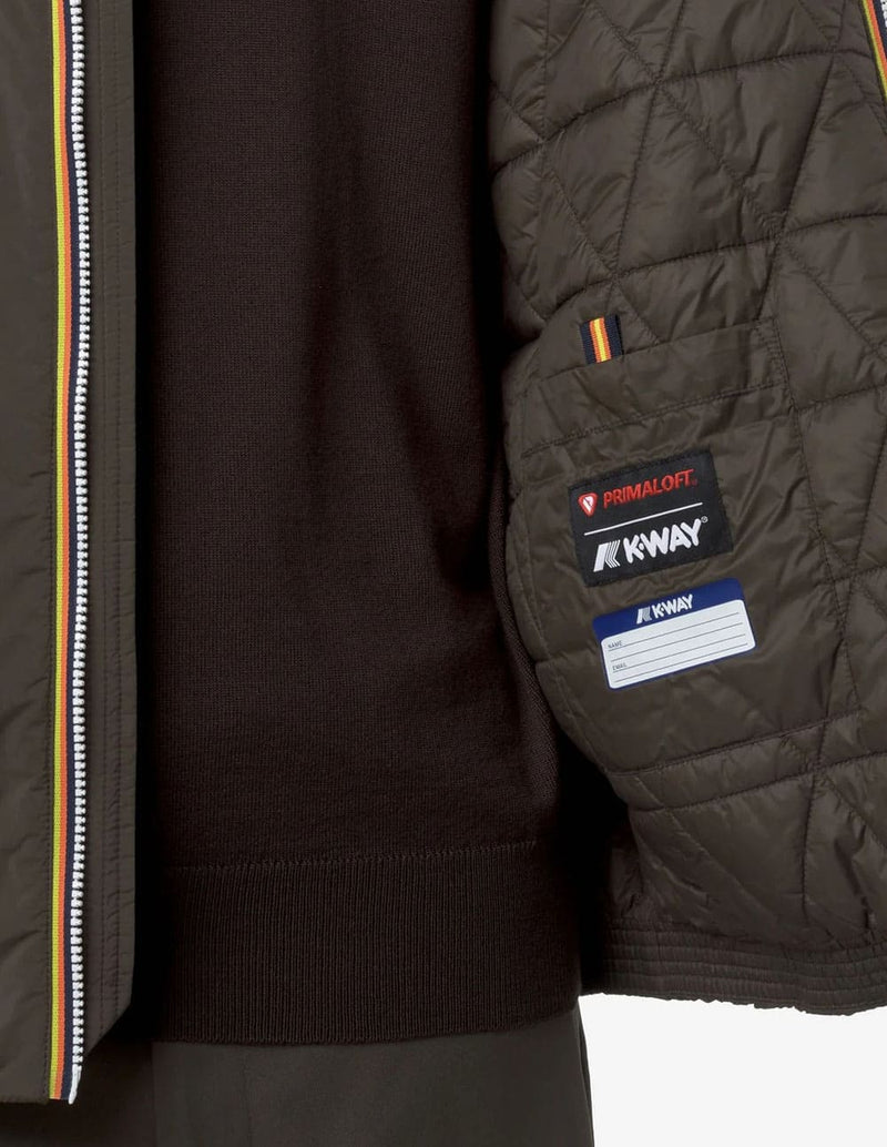 Chaqueta K-Way Valentine Plain Warm Verde Hombre