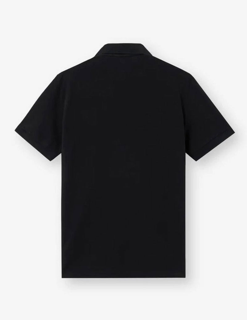 Polo Stone Island con Logo Negro Hombre