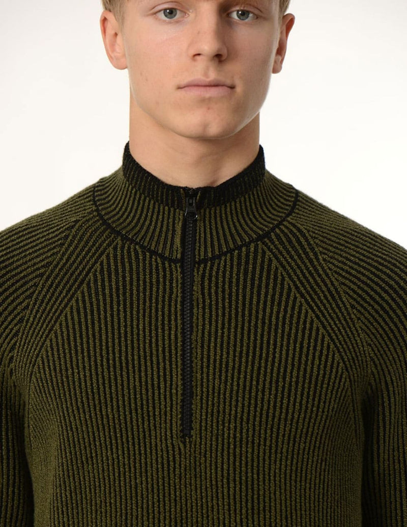 Jersey Stone Island con Logo Verde Hombre