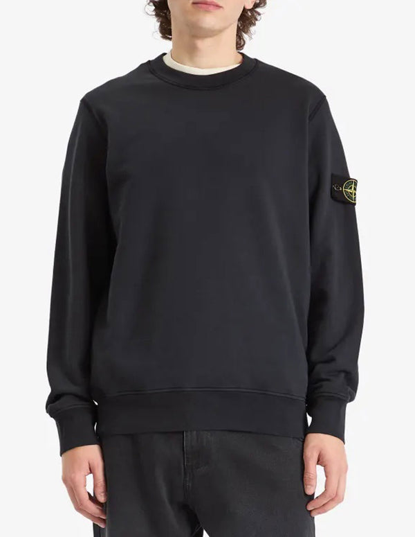 Sudadera Stone Island con Logo Azul Marino Hombre