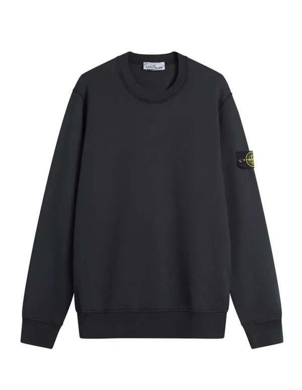 Sudadera Stone Island con Logo Azul Marino Hombre