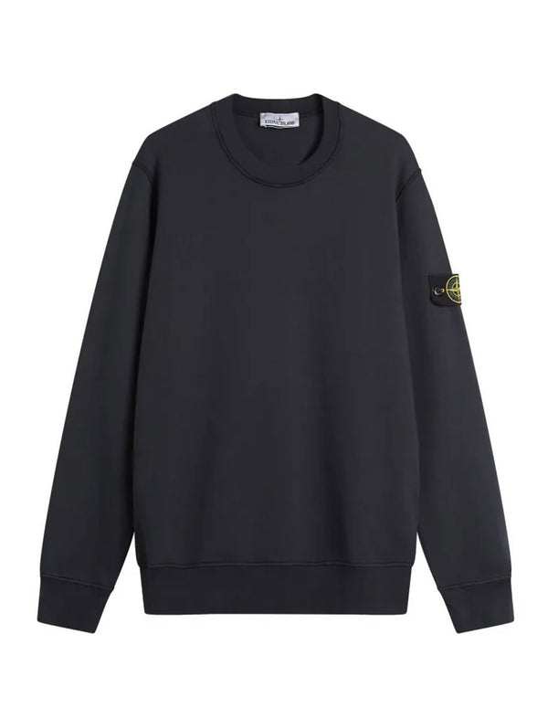 Sudadera Stone Island con Logo Azul Marino Hombre