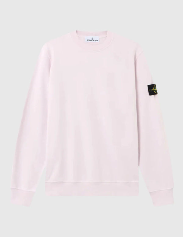 Sudadera Stone Island con Logo Rosa Hombre