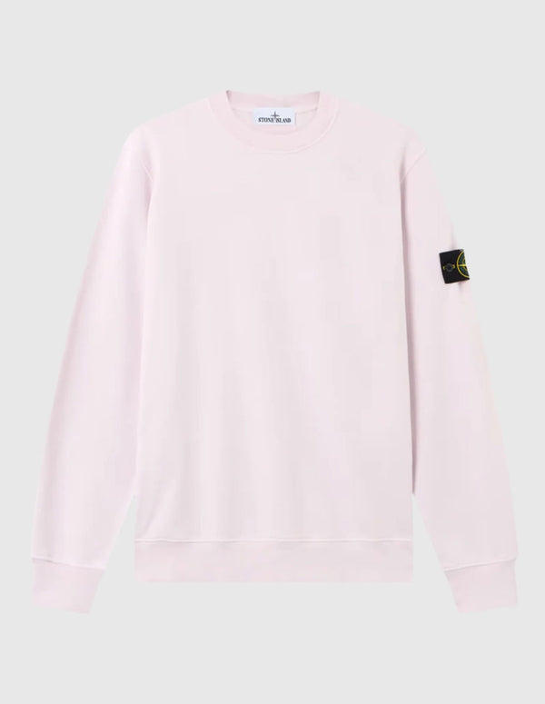 Sudadera Stone Island con Logo Rosa Hombre